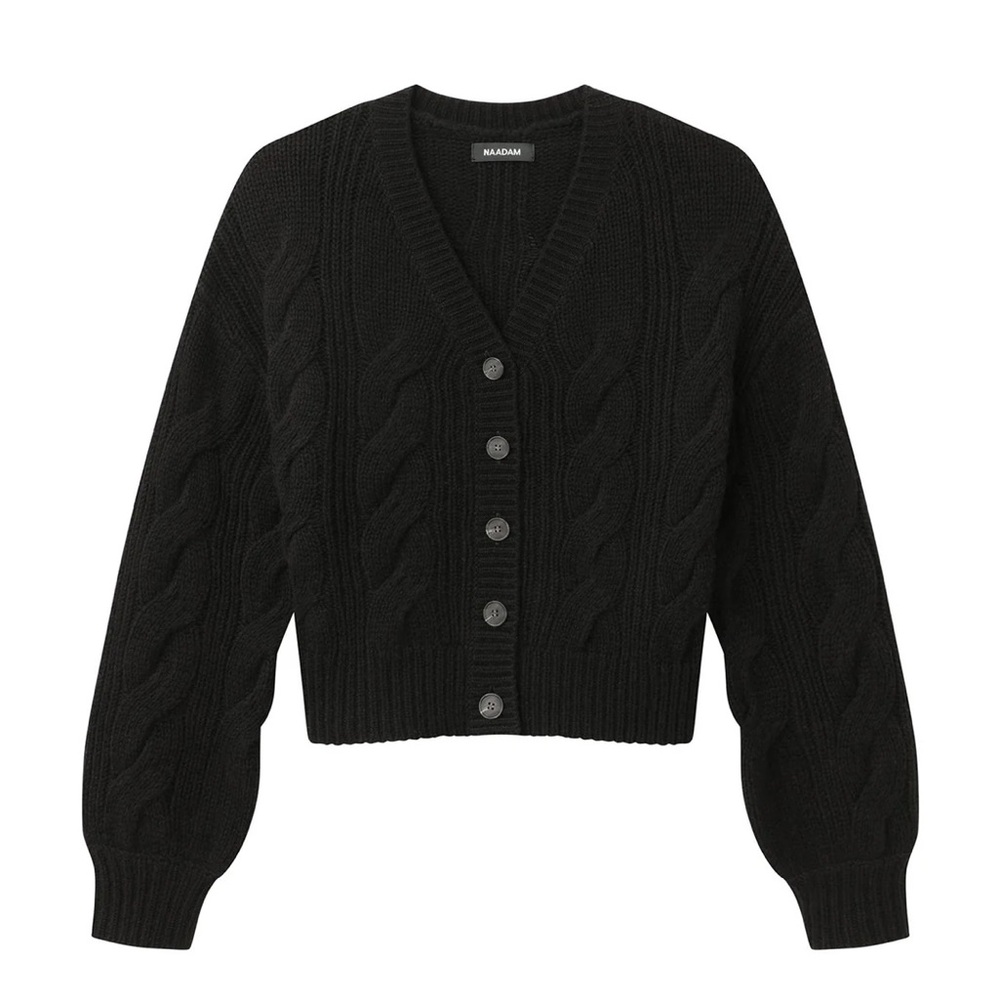 NAADAM Cable Knit Cardigan | Size M
